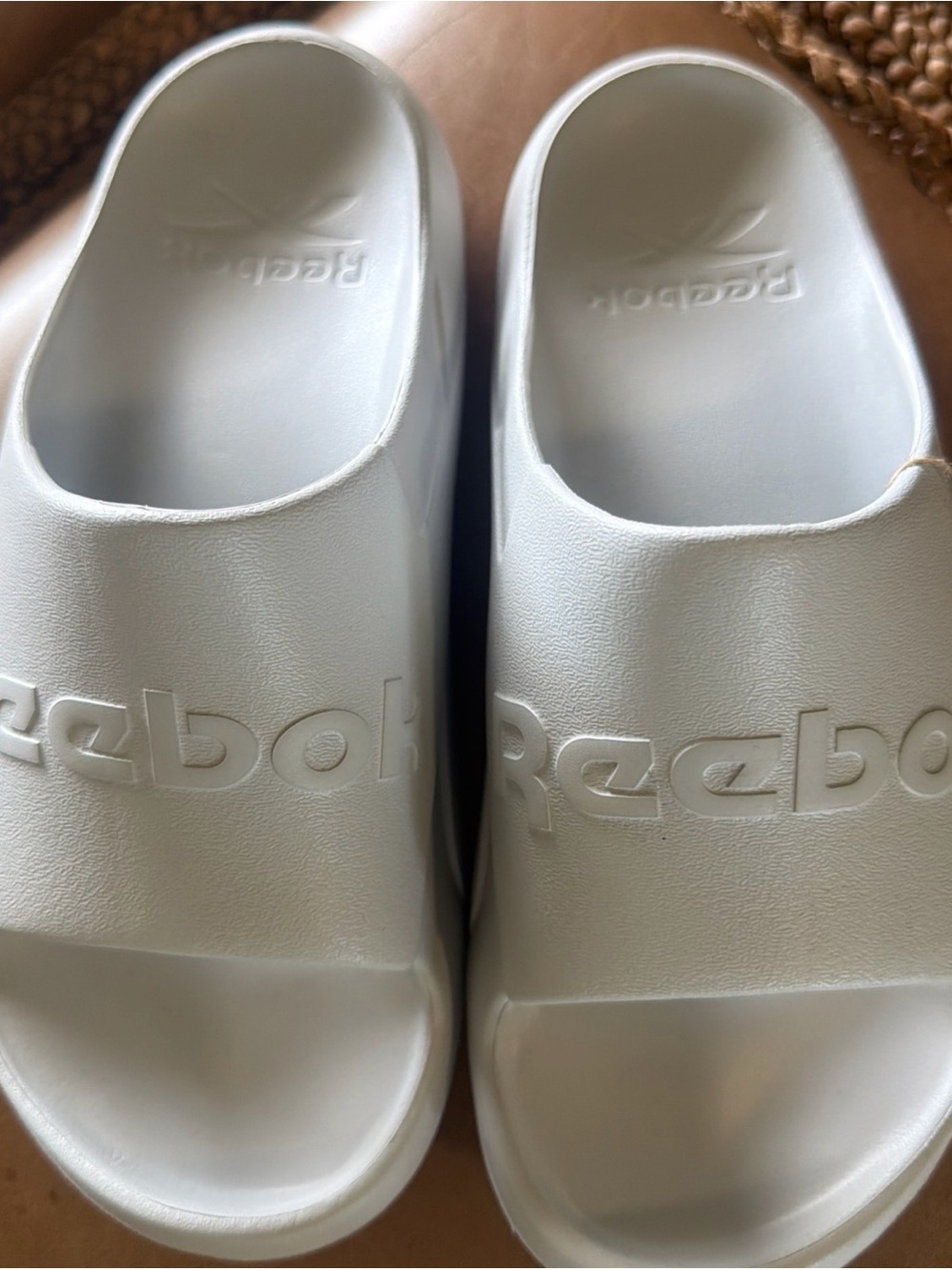 Reebok Women’s Gray Logo Slide Sandals